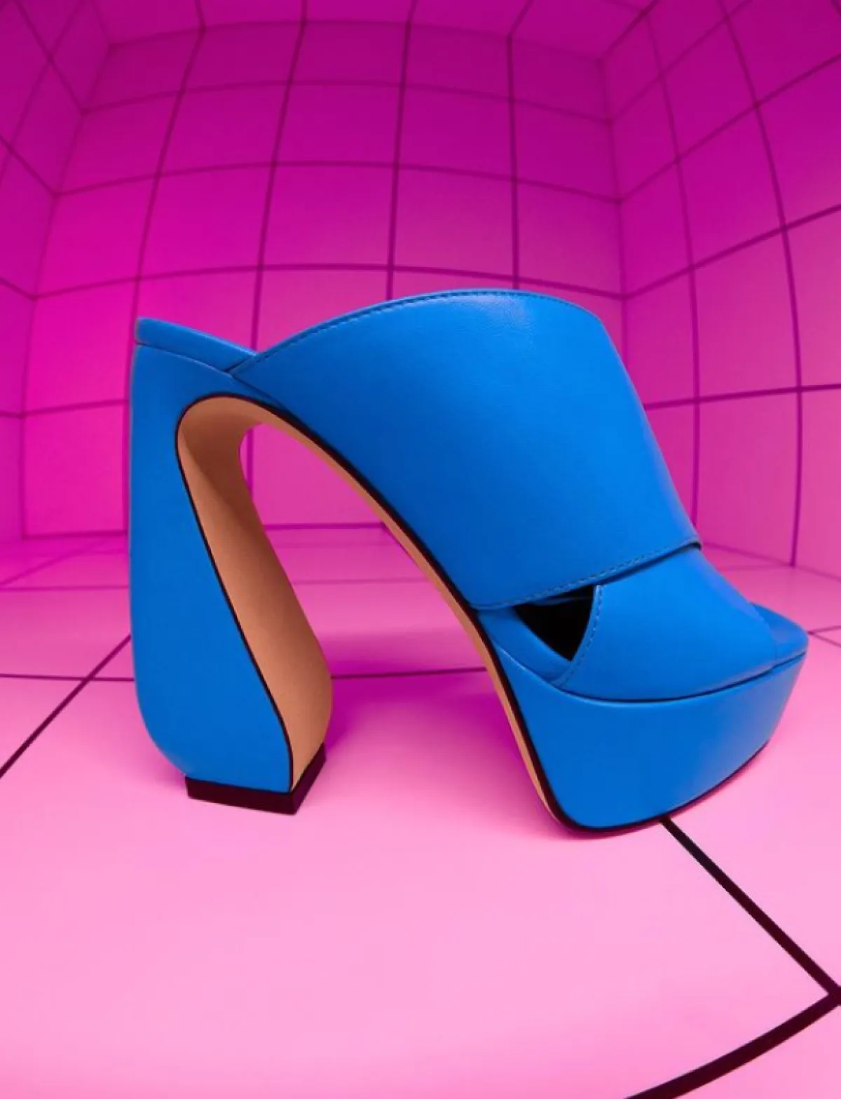 حذاء مول بلاتفورم أزرق من سيرجيو روسي 