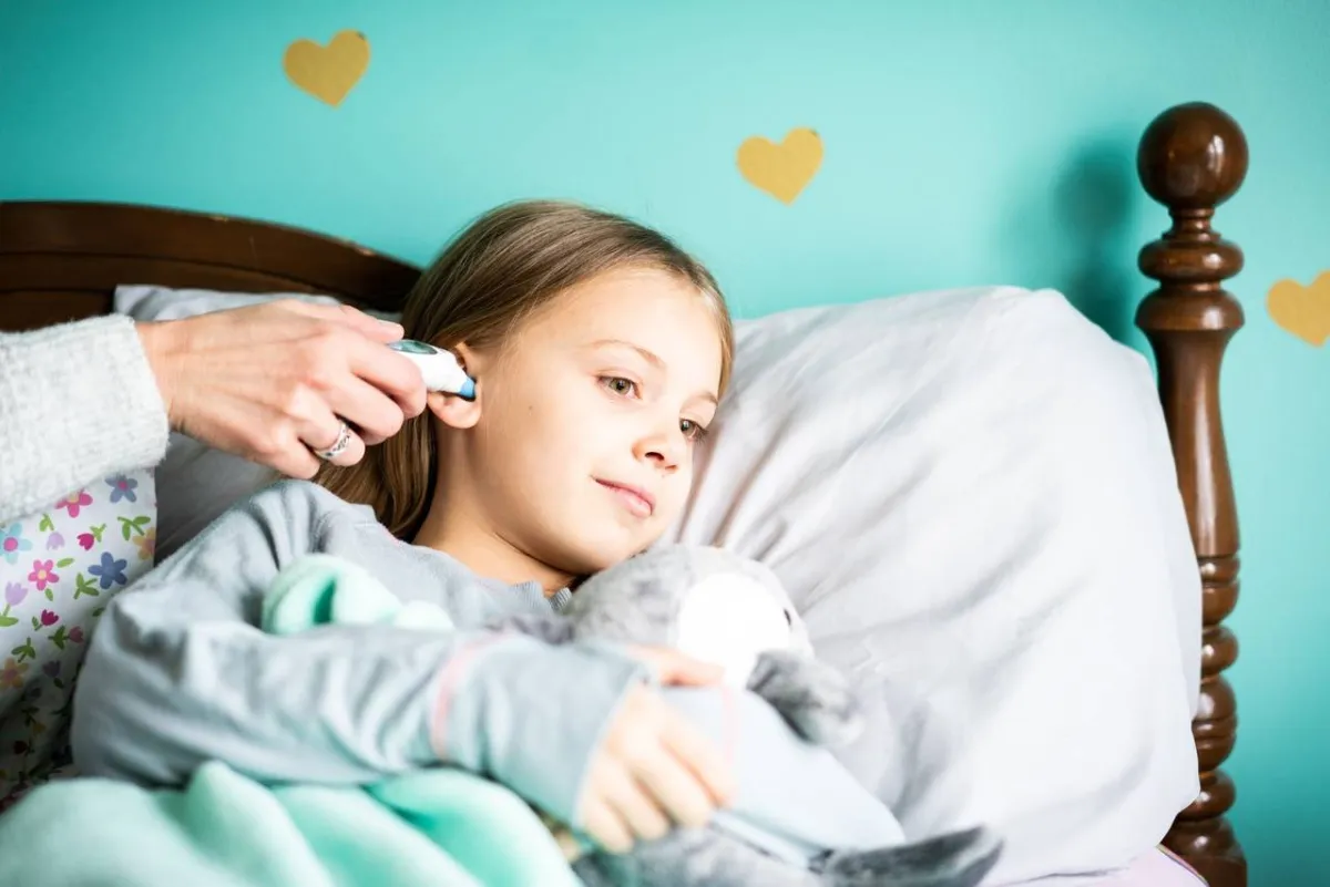 صورة لطفلة مريضة