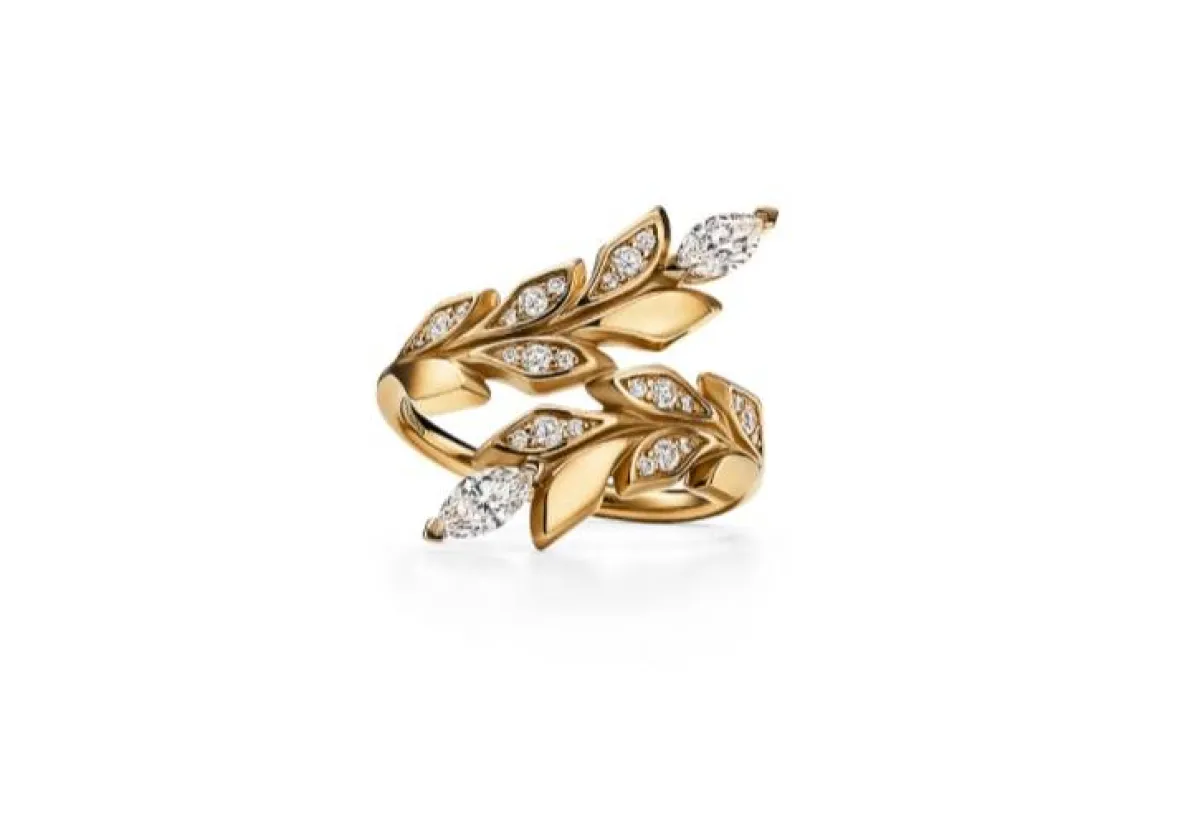 خاتم على شكل ورق الأشجار من تيفاني آند كو