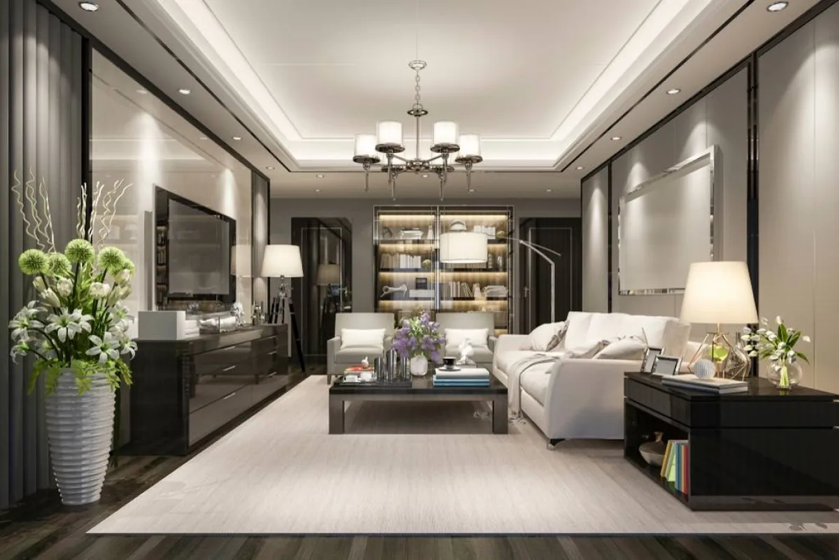 ديكور سقفي أنيق معدّ من الجبس 