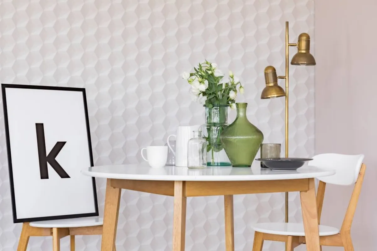 ورق جدران يتخذ هيئة شكل هندسي