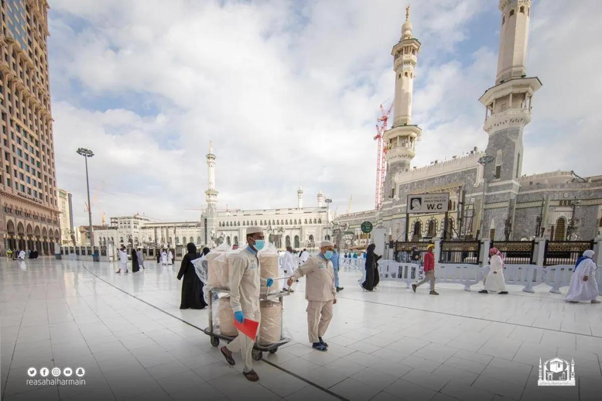 شؤون الحرمين تفتح 58 بابا للدخول والخروج من المسجد الحرام - الصورة من الموقع الإلكتروني لرئاسة شؤون الحرمين