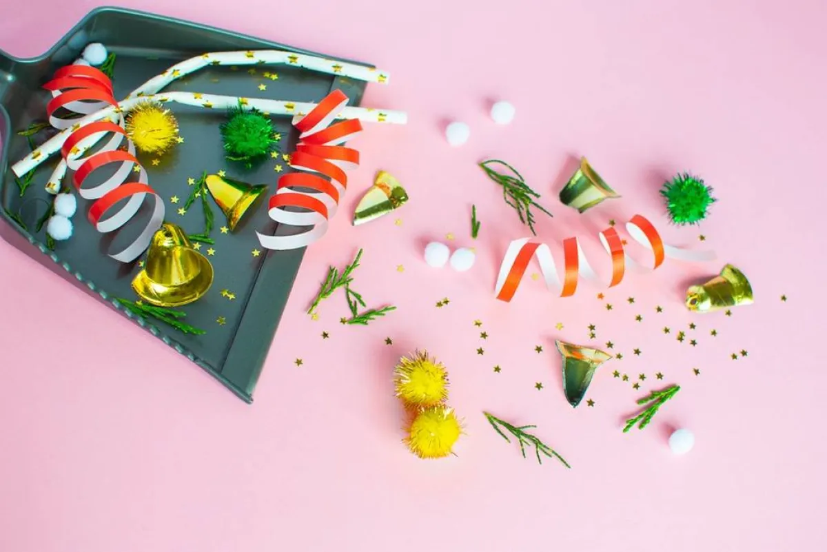 تنظيف المنزل بعد سهرة رأس السنة