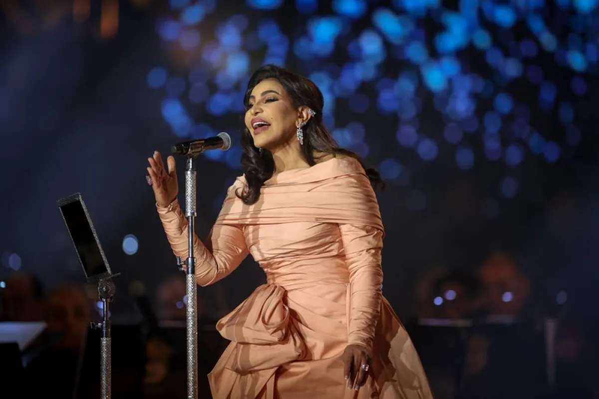 الفنانة احلام في حفل تدشين فدوة عيونك - الصورة من المركز الإعلامي لشركة بنش مارك