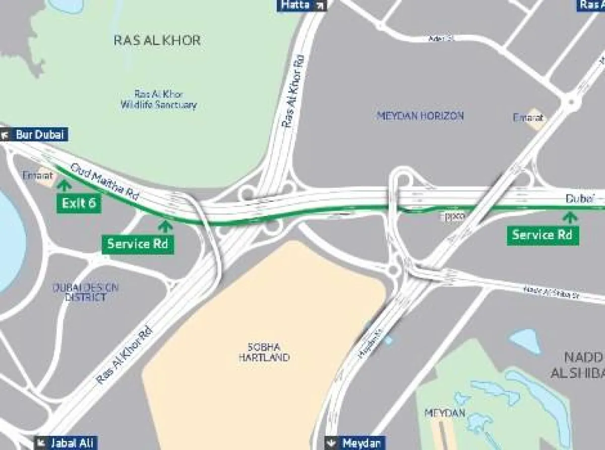 افتتاح توسعة طريق دبي _ العين بسعة 6 مسارات. الصورة من هيئة الطرق والمواصلات