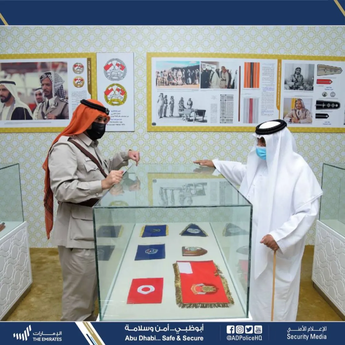 شرطة أبوظبي تشارك بمتحف مبارك بن محمد في مهرجان الشيخ زايد - الصورة من حساب شرطة أبوظبي على تويتر