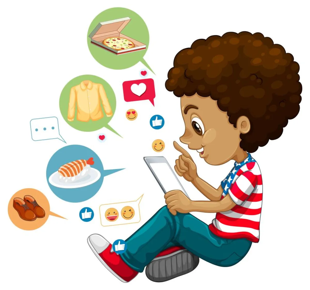 صورة طفل يفتش عن اهتماماته