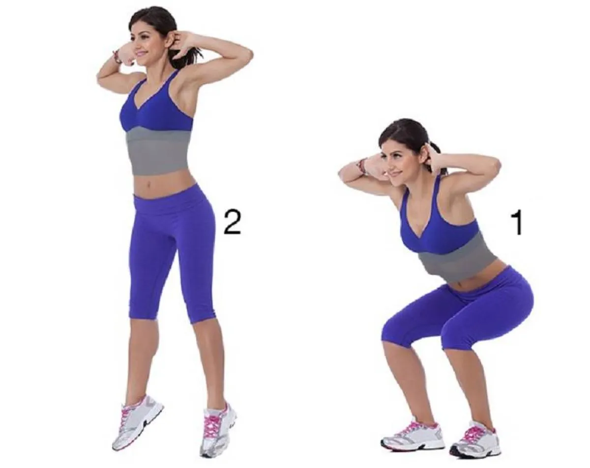 تمرين قفز القرفصاء