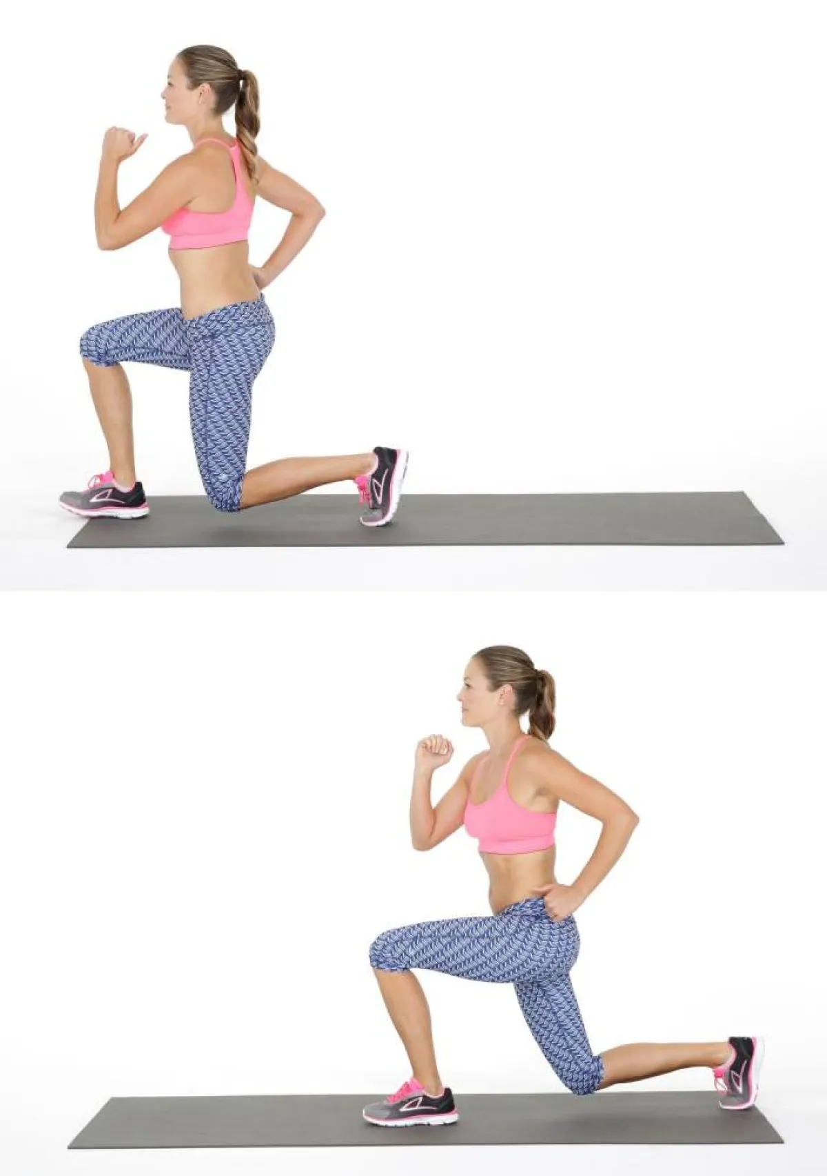 تمرين اللونجز للأمام والخلف