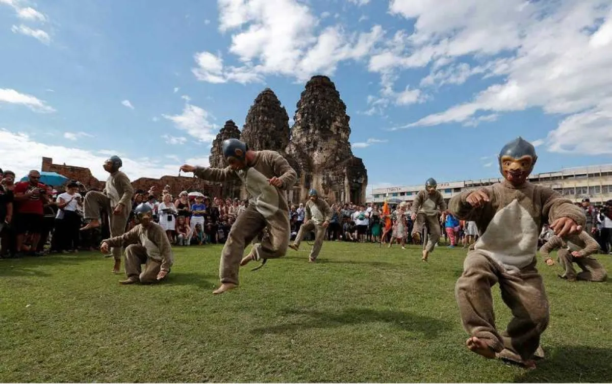 مهرجان القرود في تايلاند