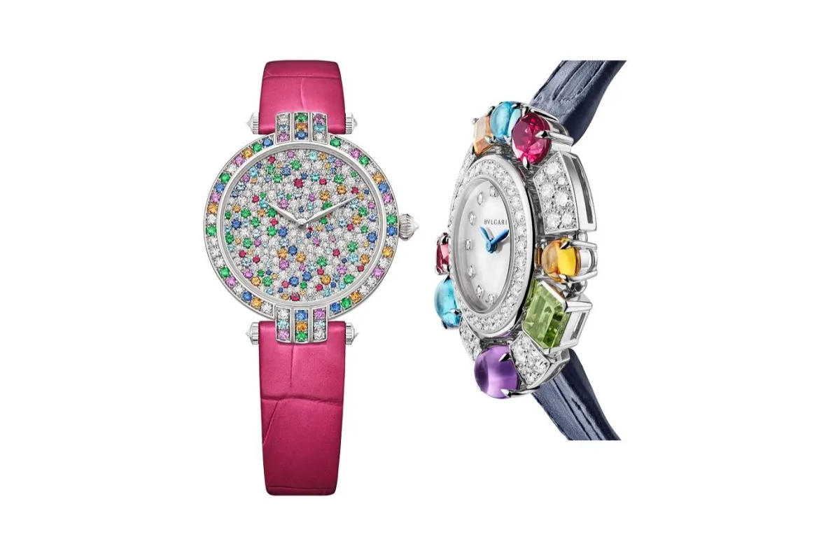 ساعات مرصّعة بالأحجار الكريمة للسهرات الشتوية الفاخرة