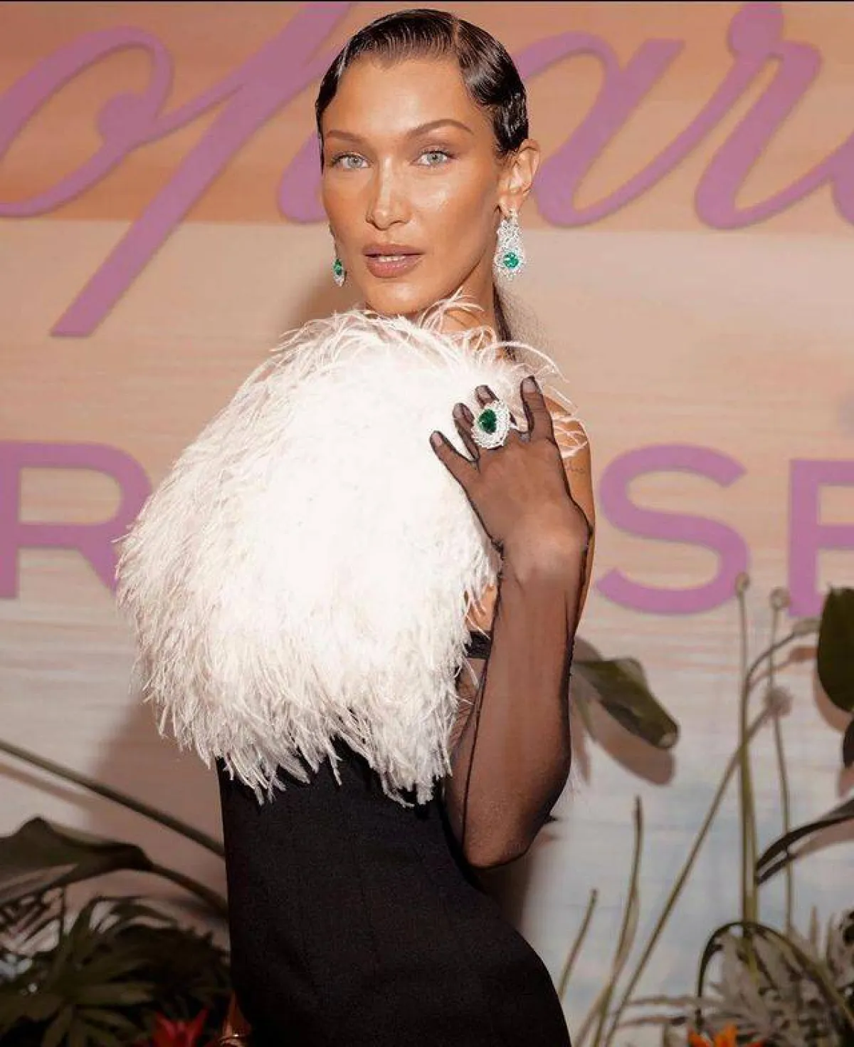 مجوهرات Bella Hadid من شوبارد Chopard-الصورة من حساب النجمة على انستغرام