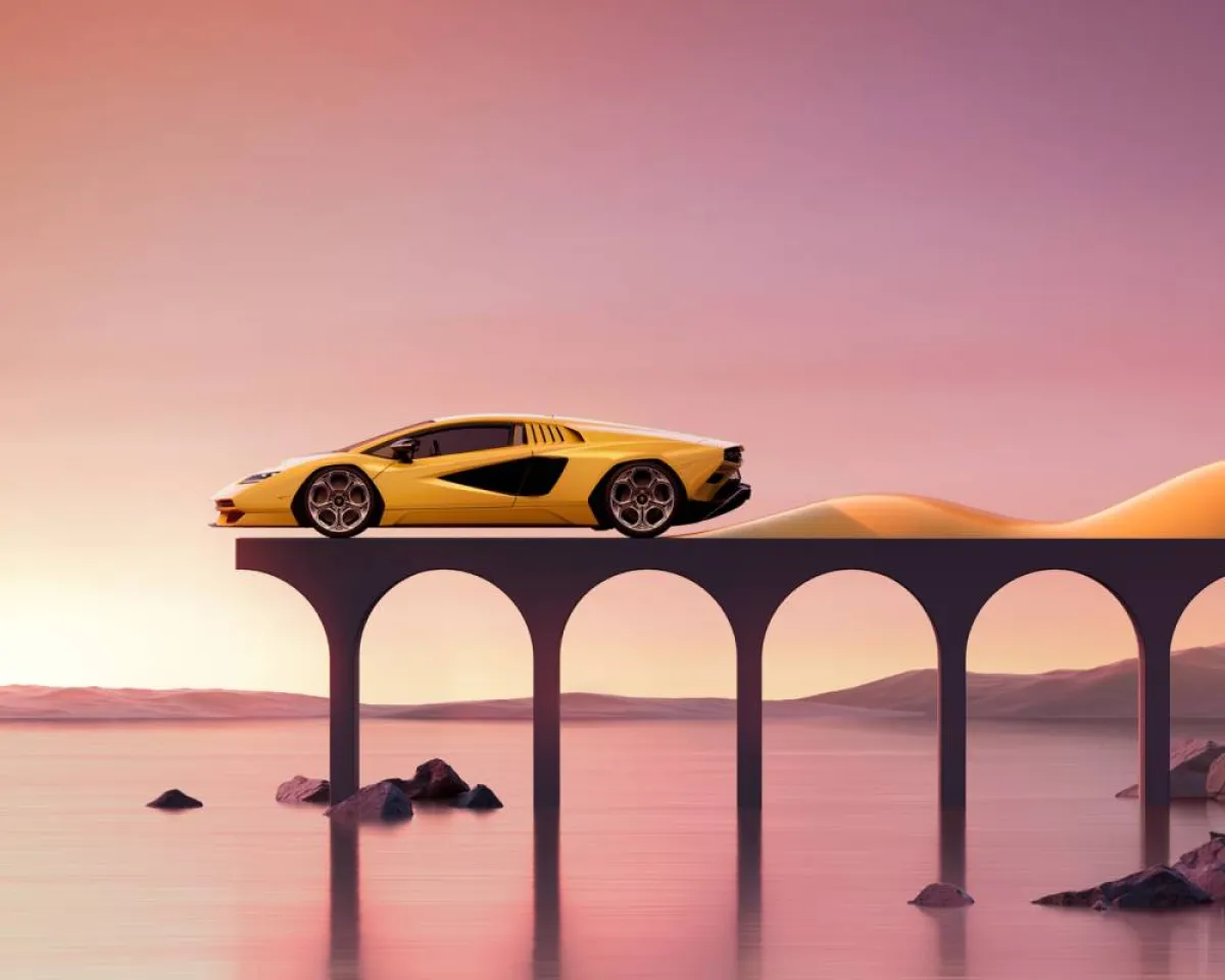 لامبورغيني تستعرض مجموعة لوحات تحتفي بنجاح أيقونتها ’ كونتاش LPI 800-4‘ الجديدة 