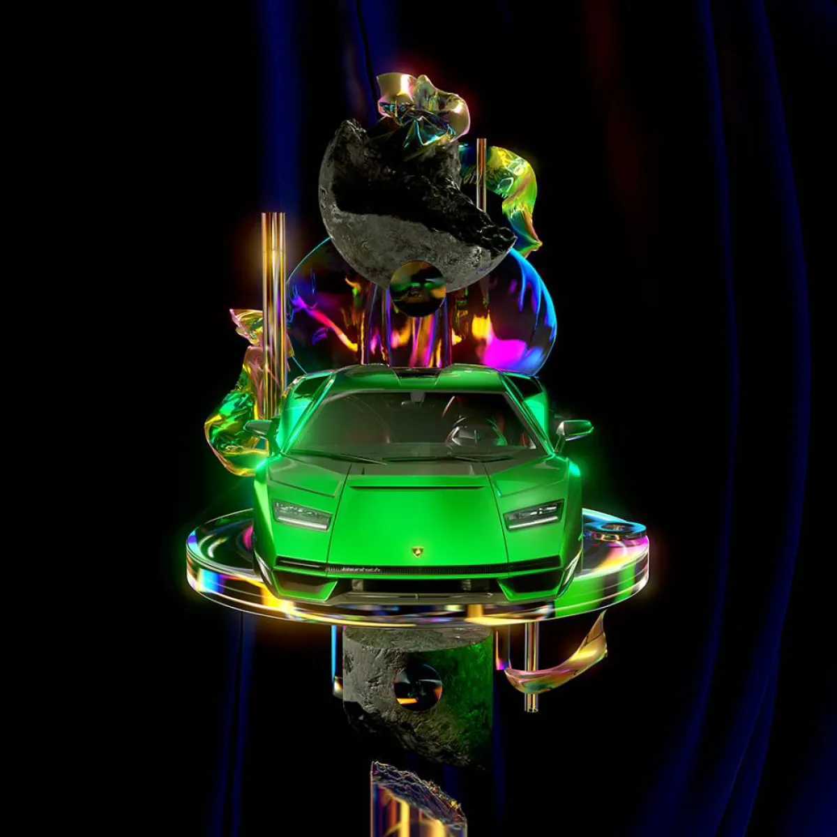 لامبورغيني تستعرض مجموعة لوحات تحتفي بنجاح أيقونتها ’ كونتاش LPI 800-4‘ الجديدة 