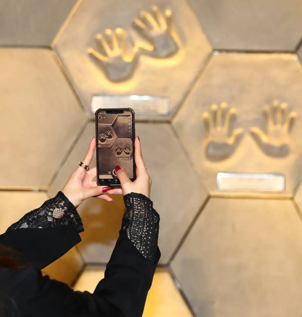 تفاعل الزوار مع حائط المشاهير