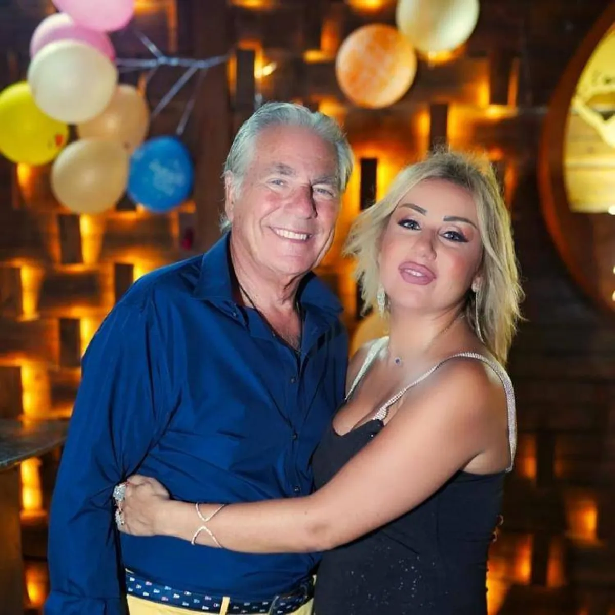 فاتن موسى والفنان مصطفى فهمي 