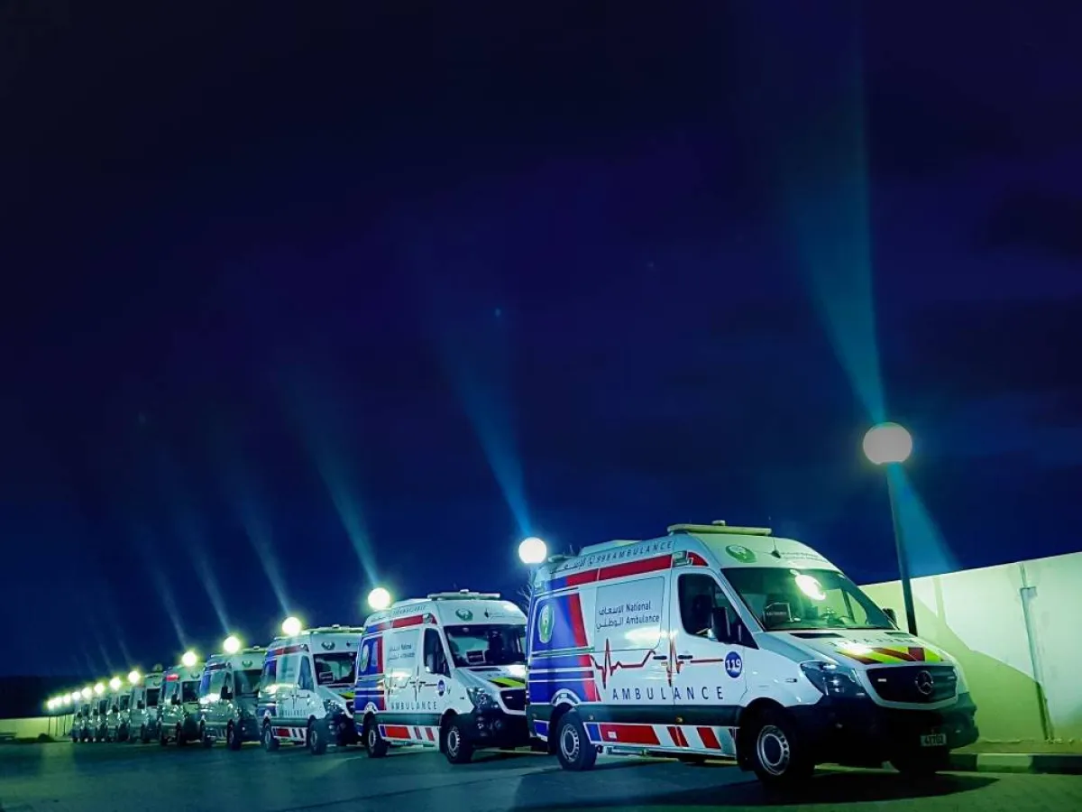 الإسعاف الوطني يؤكد جاهزيته للاحتفال بالعام الجديد - الصورة من وام