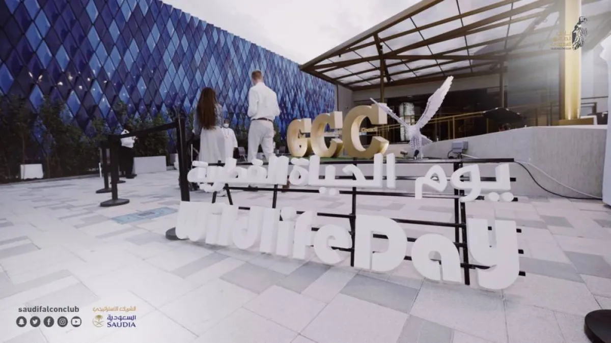 نادي الصقور السعودي يحتفي بيوم الحياة الفطرية في إكسبو 2020 دبي - الصورة من حساب النادي على تويتر