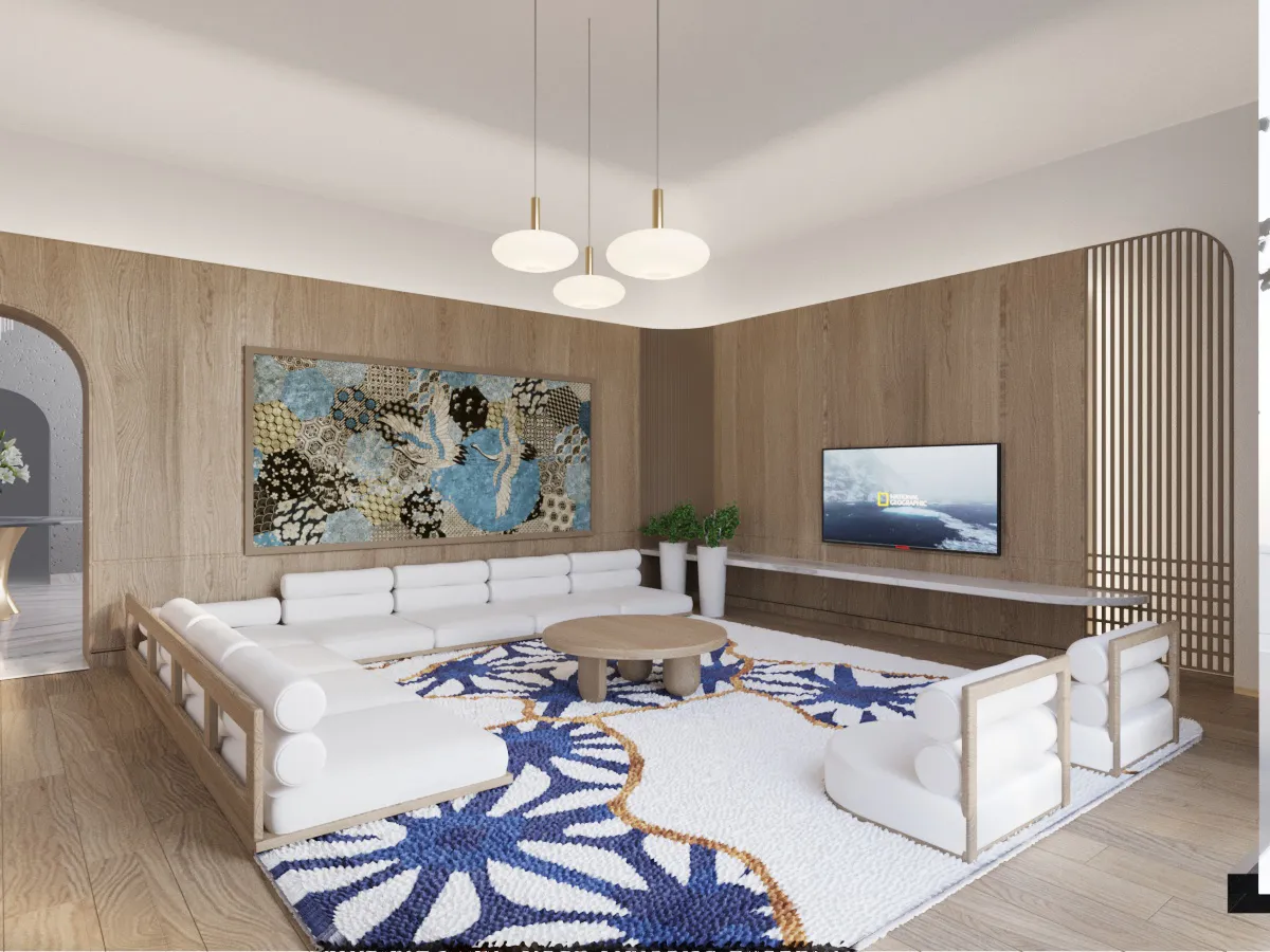 تصميم جدار التلفاز