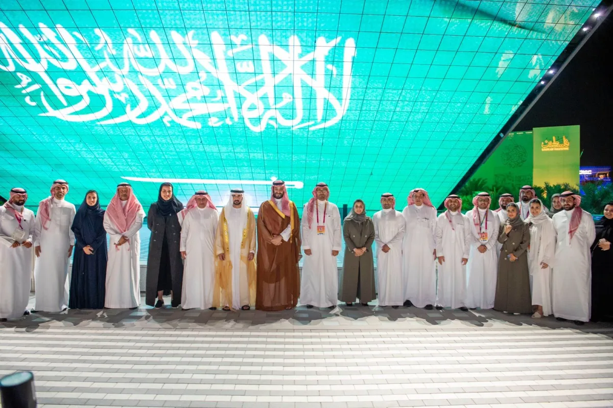 الأمير محمد بن سلمان يزور الجناح السعودي في إكسبو دبي- الصورة من واس