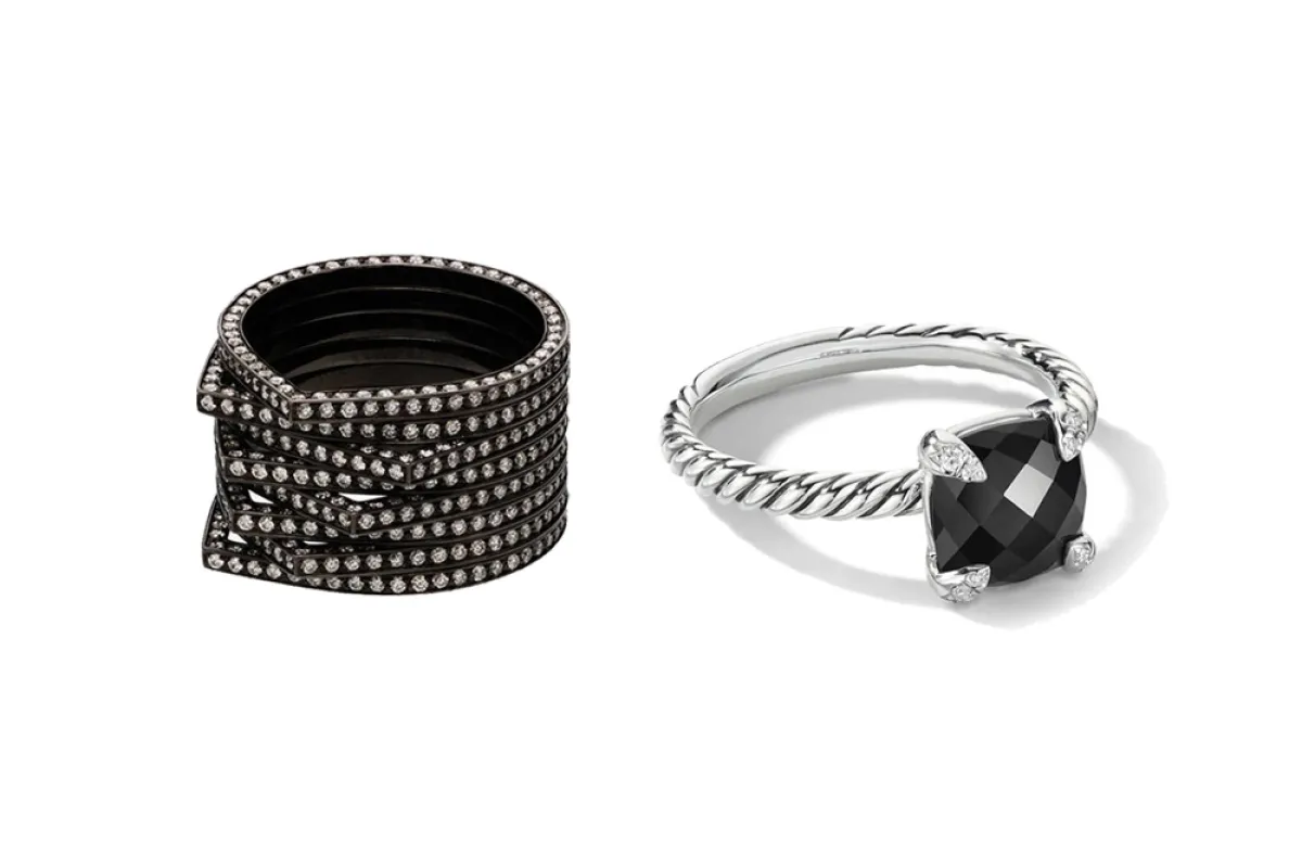 موديلات خواتم سوداء لإطلالة أكثر فخامة لعروس 2022