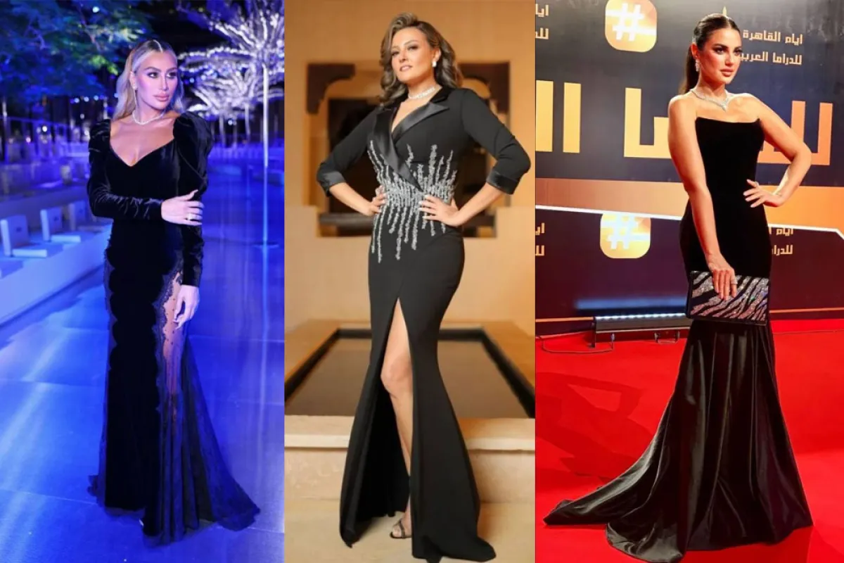 إطلالات النجمات بالفساتين السوداء