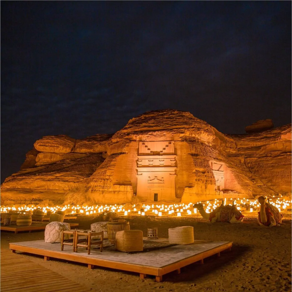 دليلكم الكامل لمهرجان شتاء طنطورة في العلا - الصورة من حساب experiencealula على انستغرام