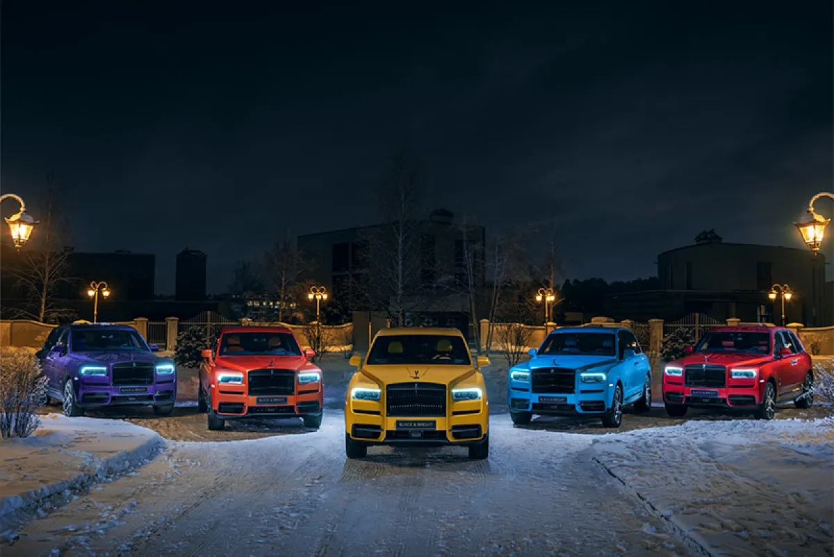 رولز رويس خمس ألوان فريدة