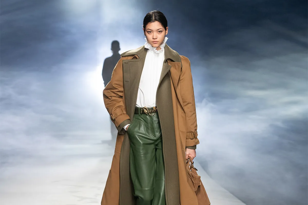 بنطلون أخضر واسع من ألبيرتا فيرتي Alberta Ferretti  