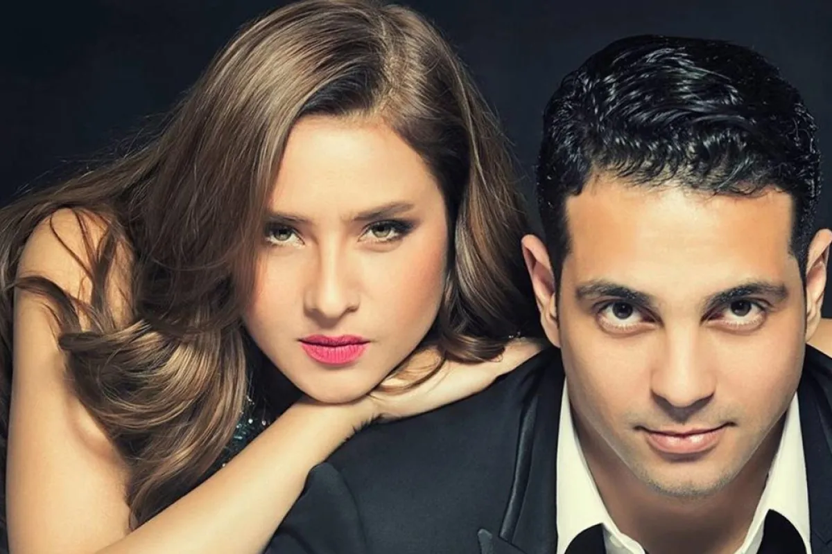 نيللي كريم وزوجها السابق هاني أبو النجا - الصورة من حسابه على الفيس بوك