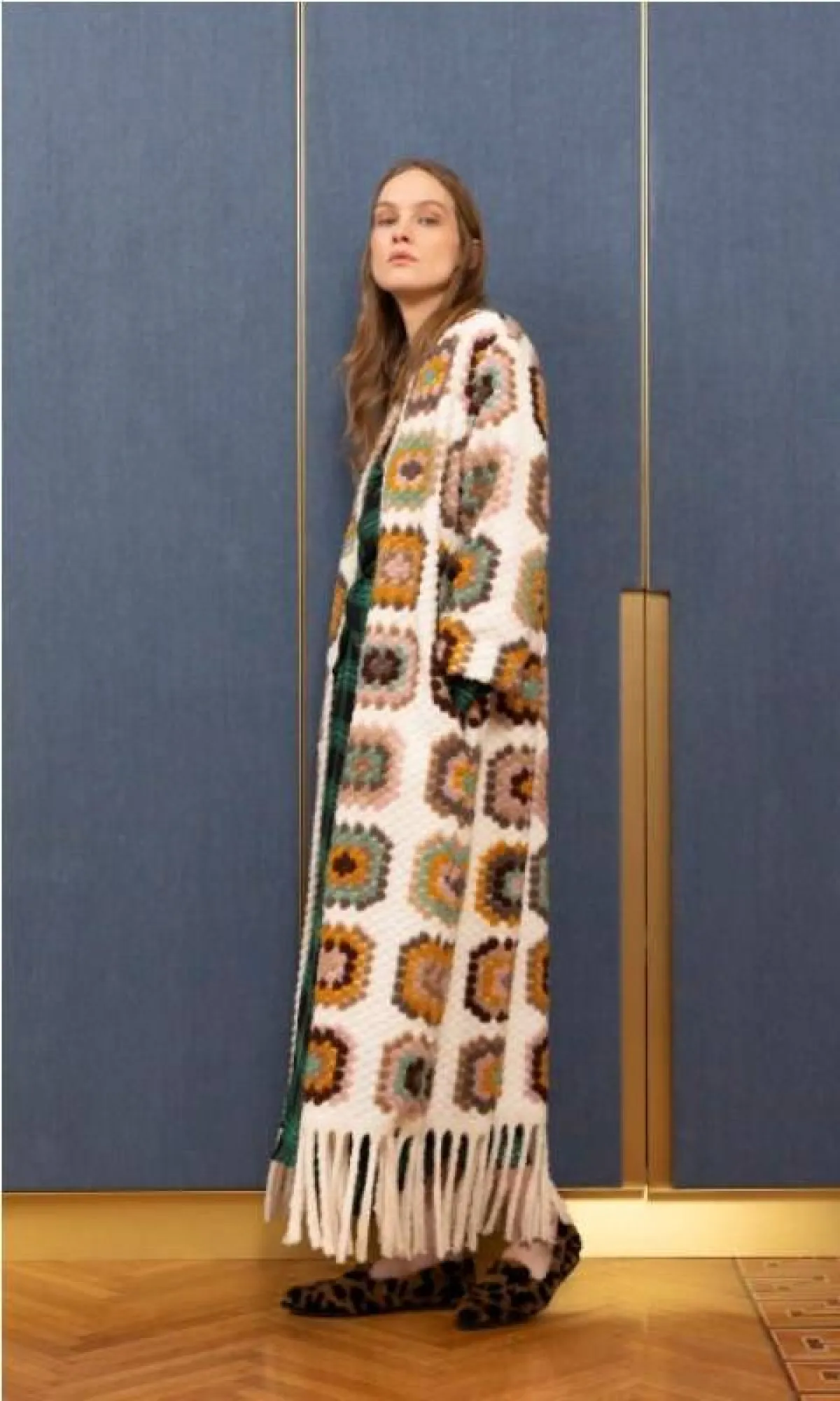 معطف مطبع طويل من كريستيان بيلليزاري  Christian Pellizzari