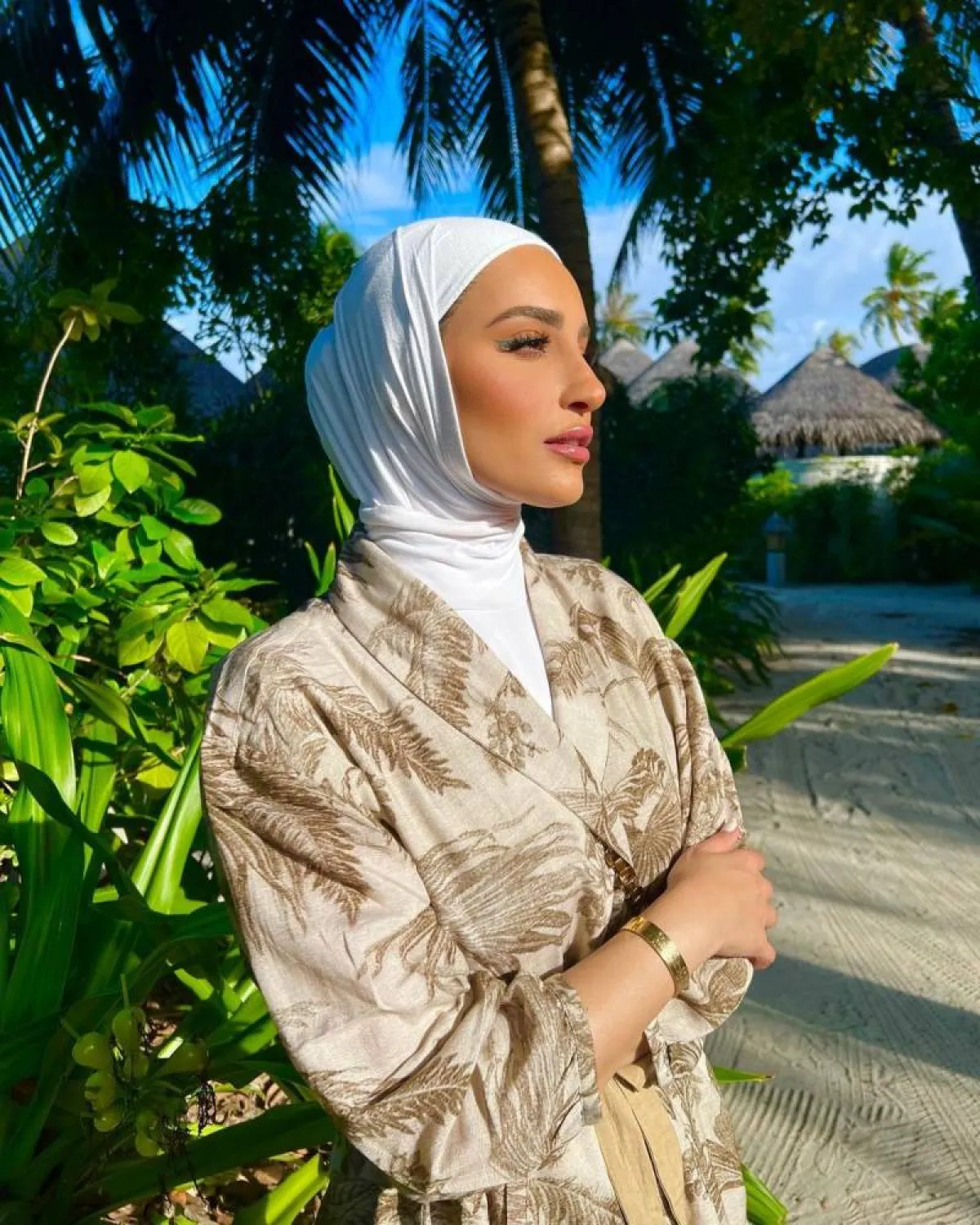 مكياج خليجي مشرقة للمحجبات