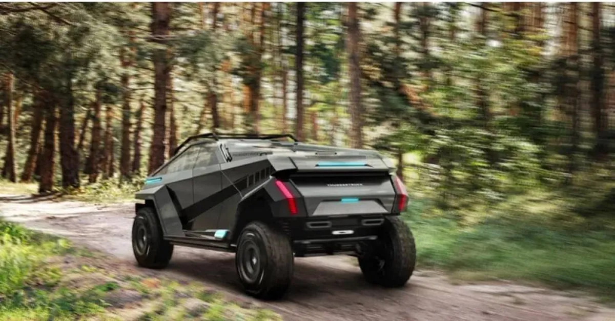 مركبة كهربائية مستقبلية بأجنحة خفاش شمسية