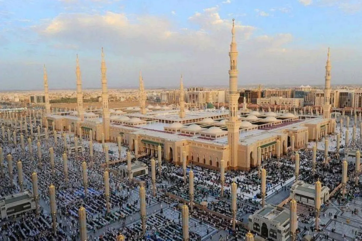 صورة تظهر المسجد النبوي من وكالة الأنباء واس