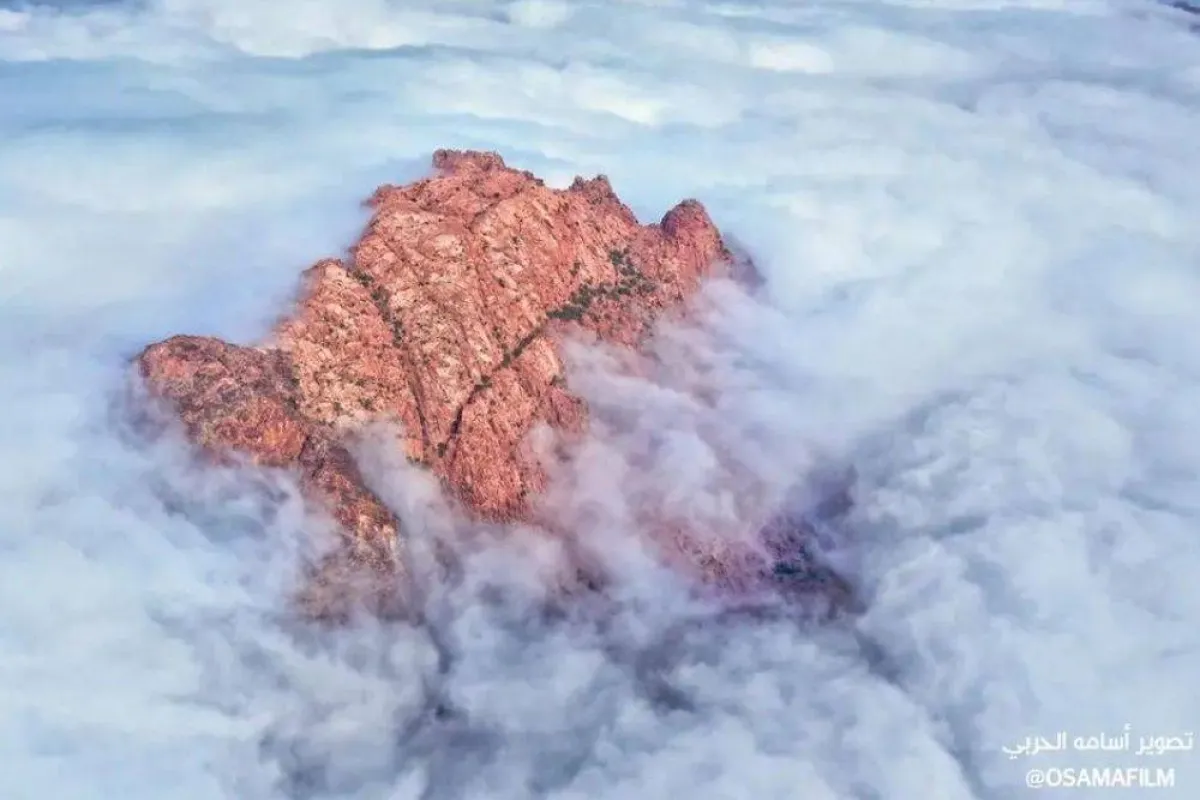 صورة تظهر مرتفعات الفقرة من عدسة المصور أسامة الحربي