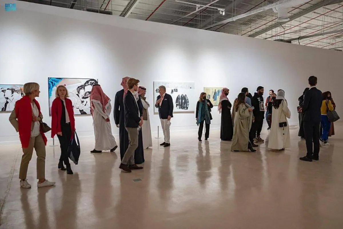 صورة من افتتاح بينالي الدرعية 