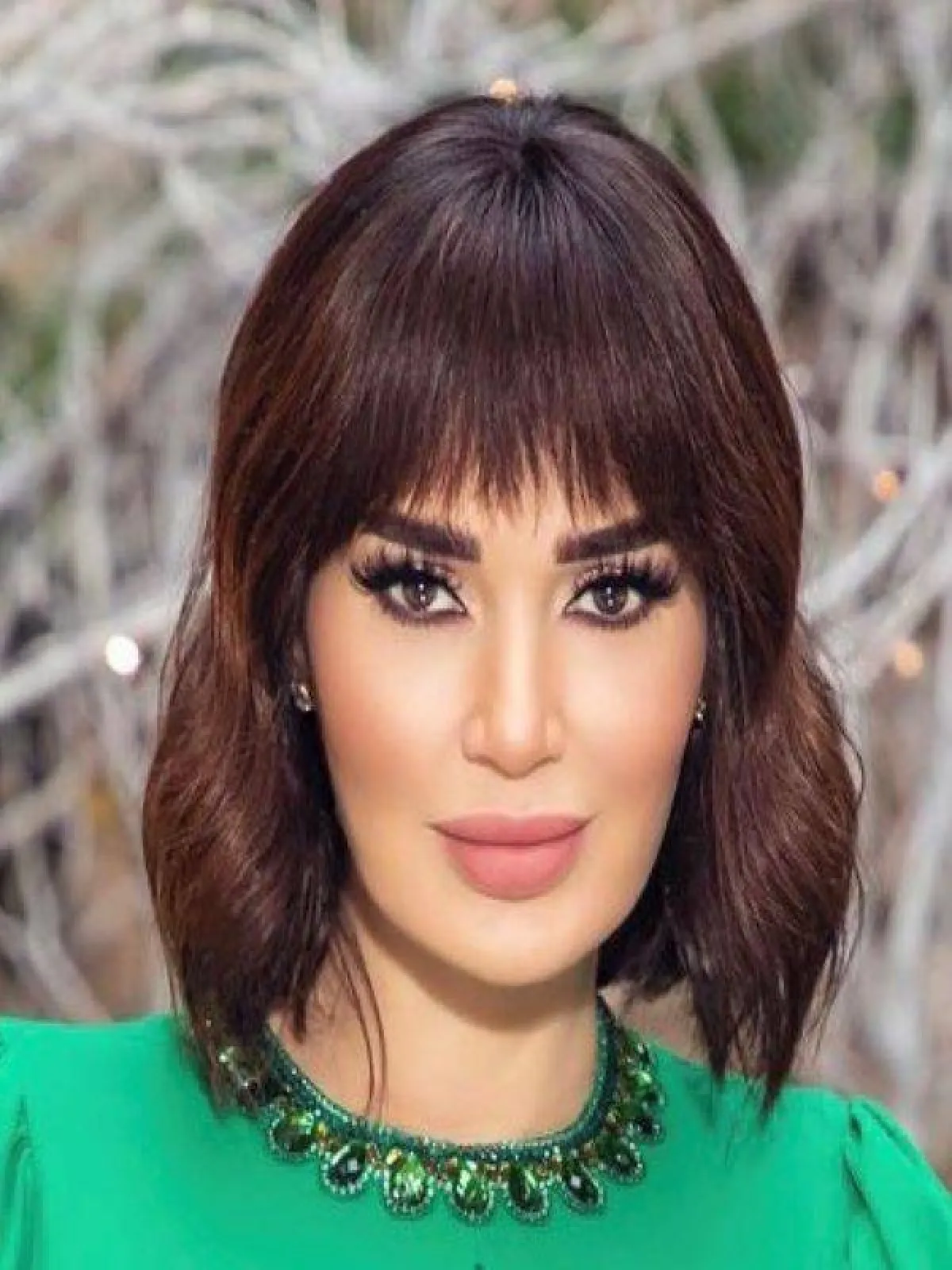 الشعر القصير مع الغرة الامامية