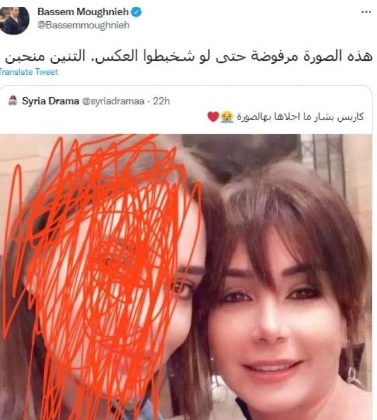 تغريدة باسم مغنية 