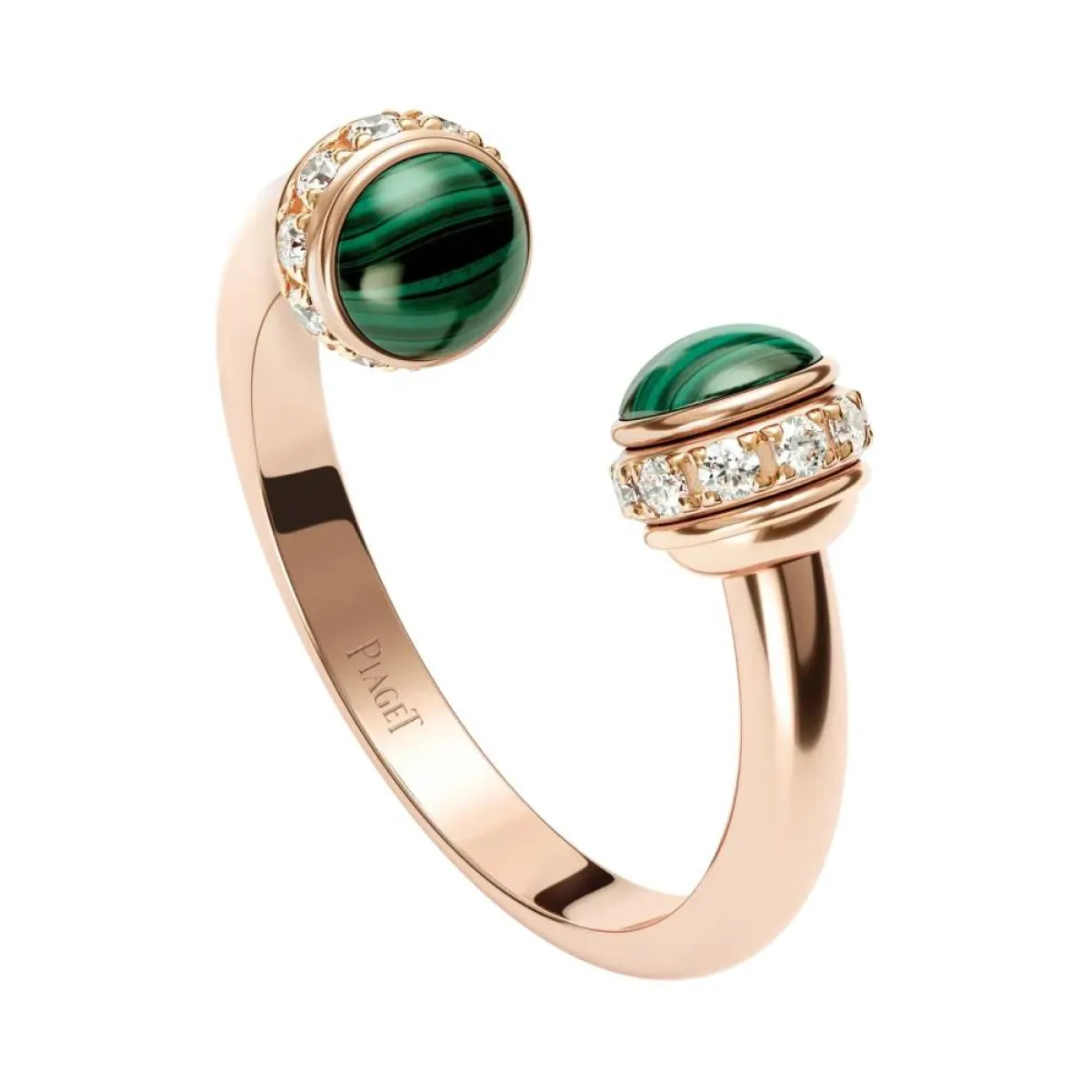 خاتم مفتوح مرصع بالألماس من بياجيه Piaget