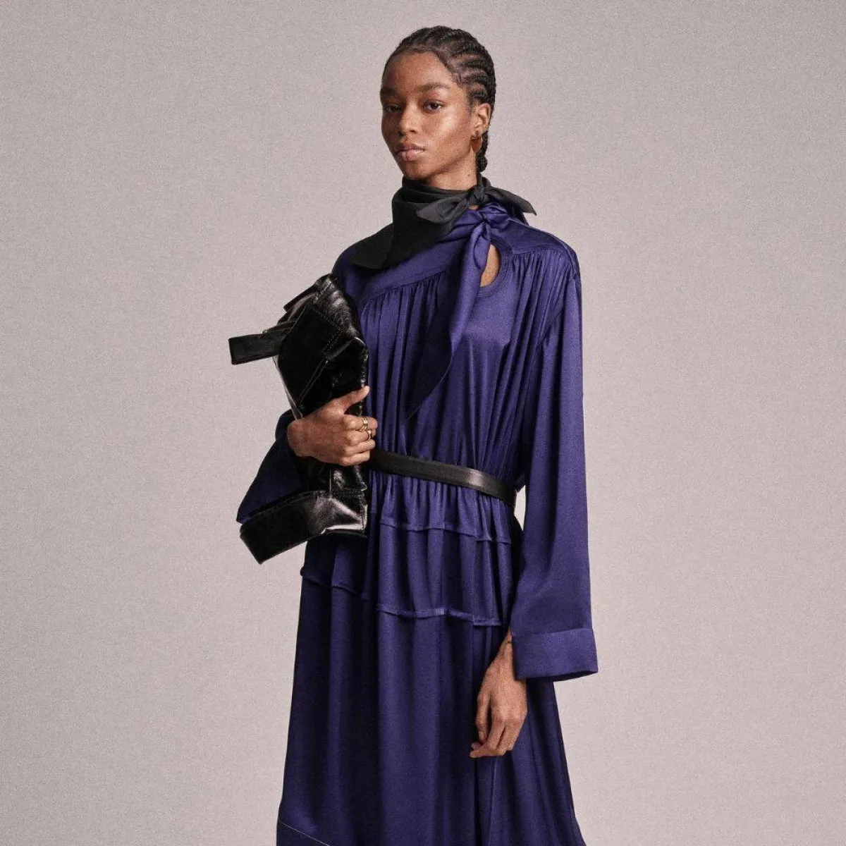 فستان طويل باللون البنفسجي من 3.1فيليب ليم 3.1Phillip Lim