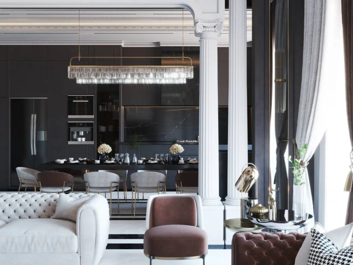 يمكن للخامة عينها أن تعبّر من جهة عن الطراز "الموردن"، ومن جهة ثانية عن الطراز الكلاسيكي