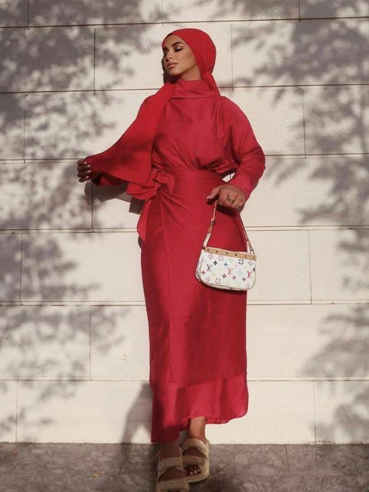 سهى بفستان احمر