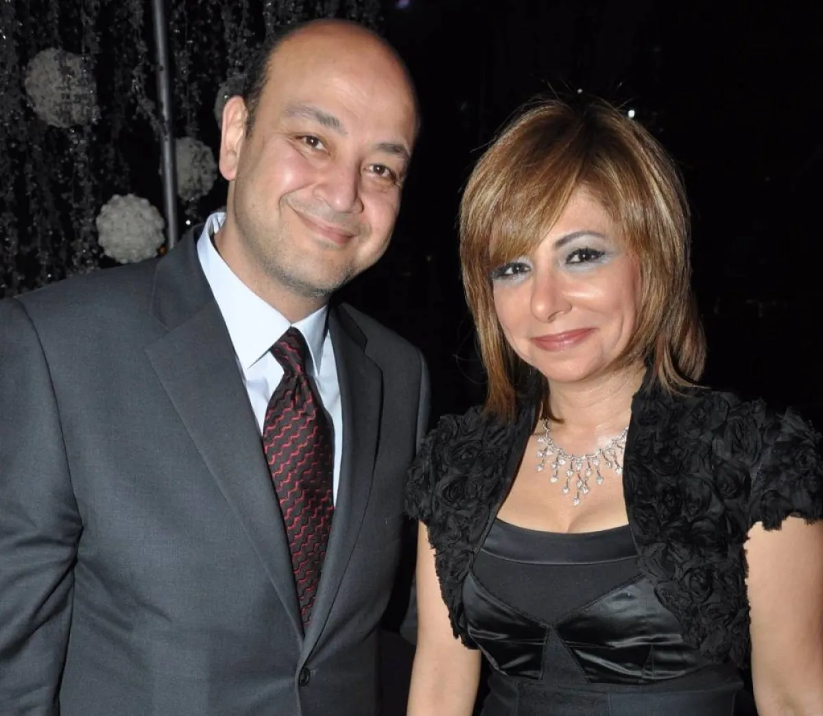 عمرو أديب ولميس الحديدي - الصورة من أرشيف المحرر