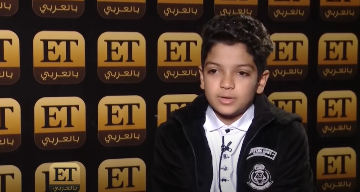 الطفل محمد أسامة خلال استضافته في et بالعربي - الصورة من حساب البرنامج على يوتيوب