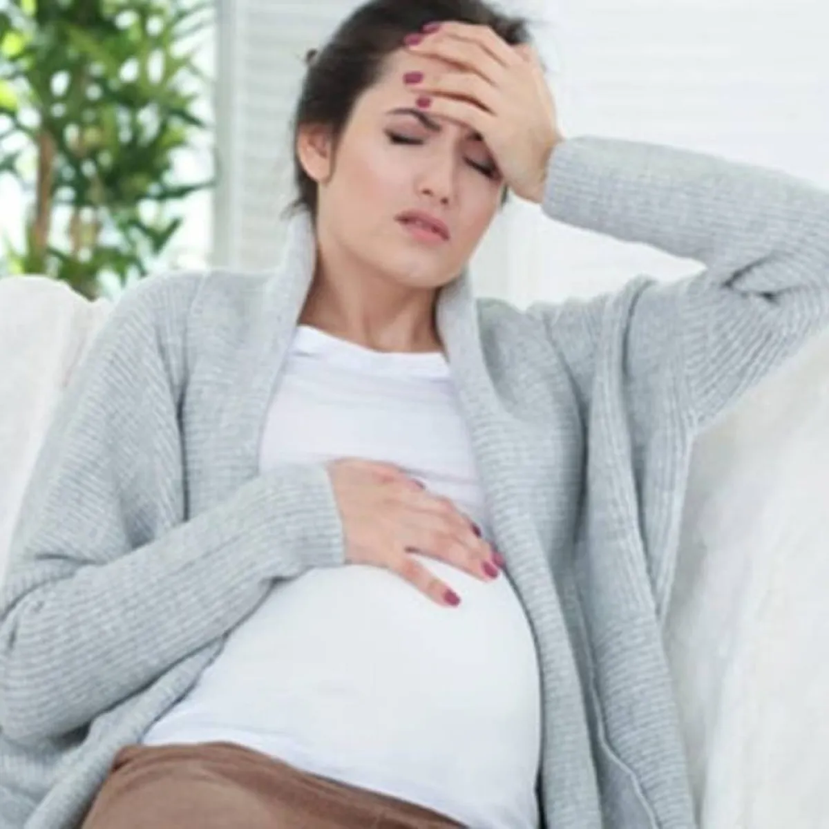 صورة لحامل مريضة