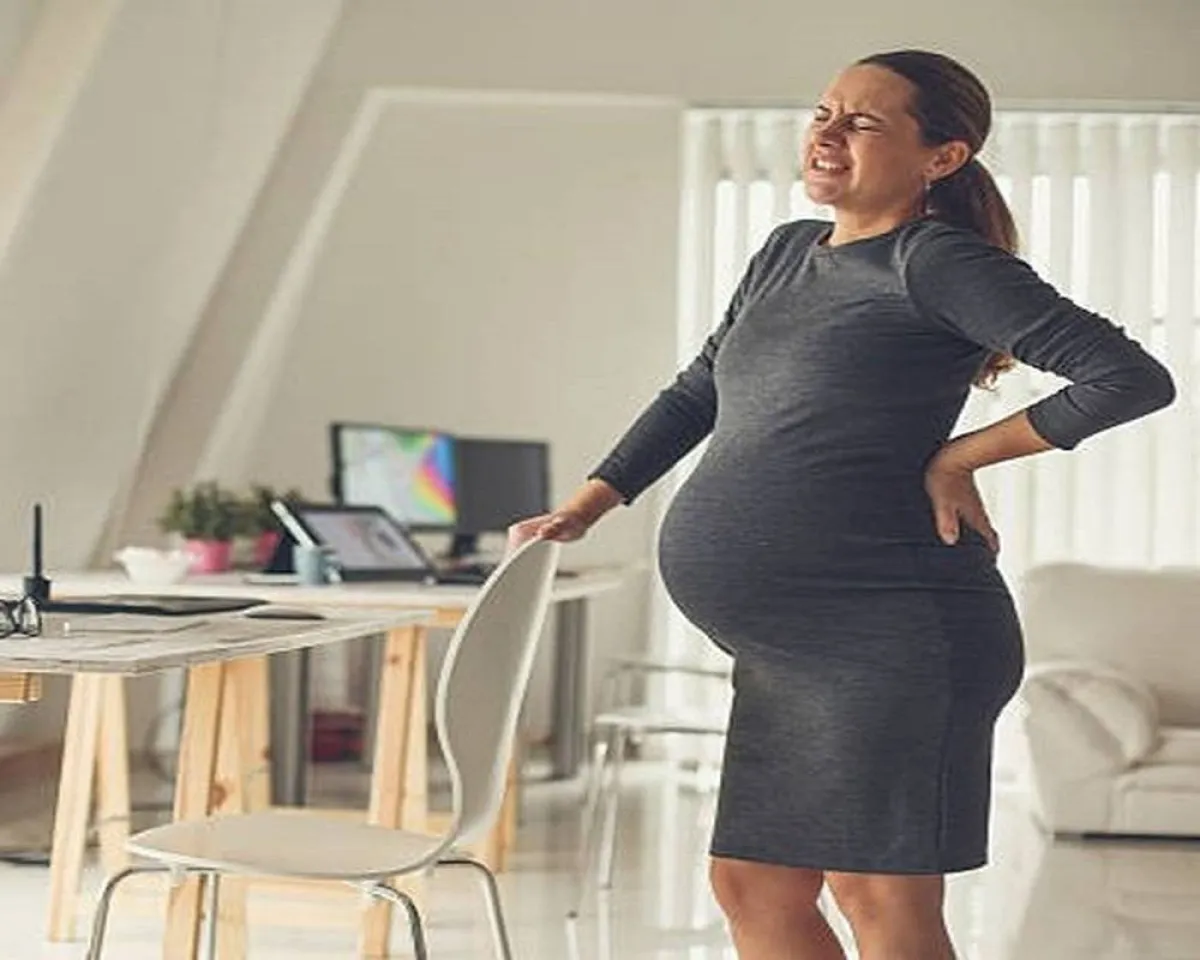 صورة لحامل تعاني من مضاعفات الحمل 