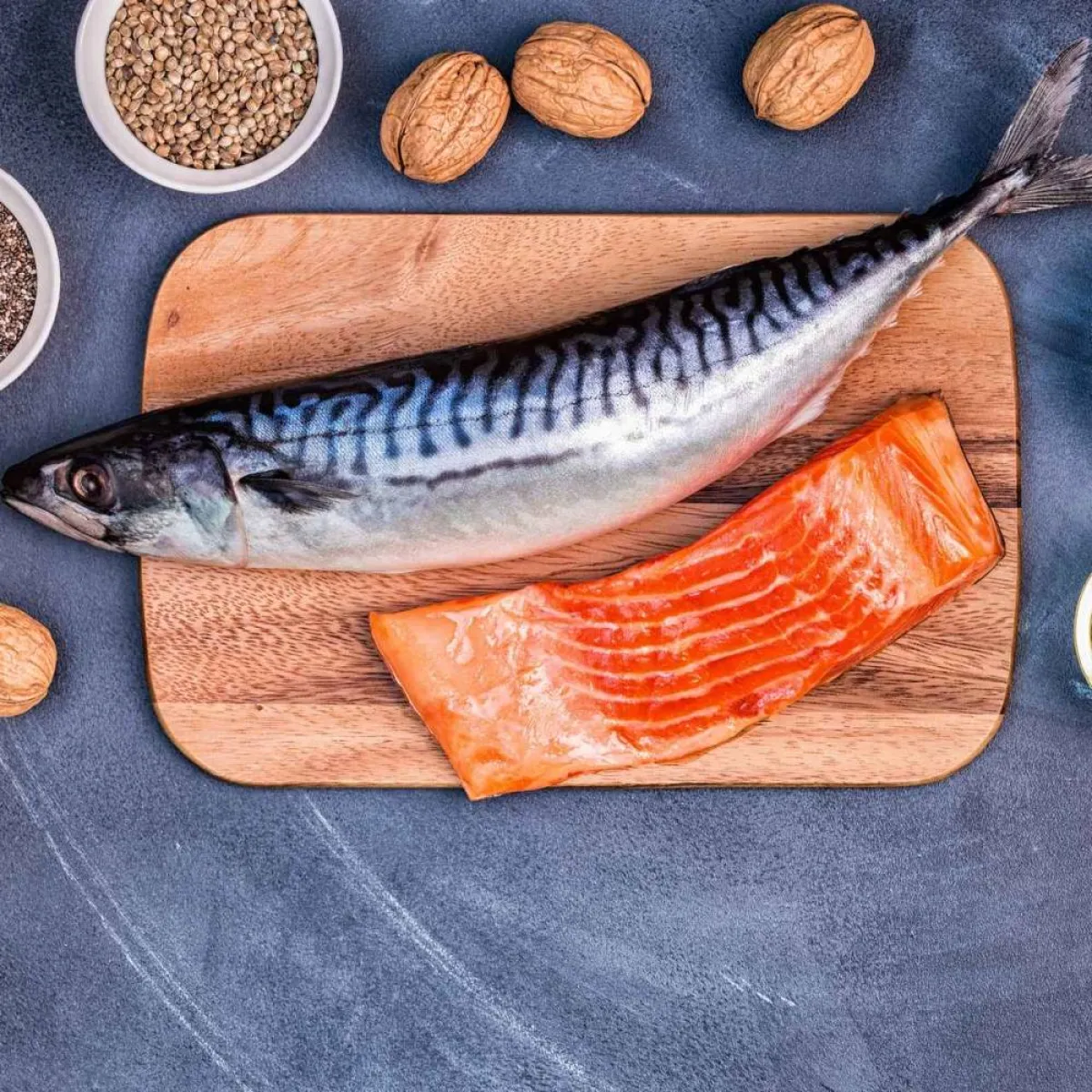 صورة تعبيرية لأطعمة تحوي أوميجا