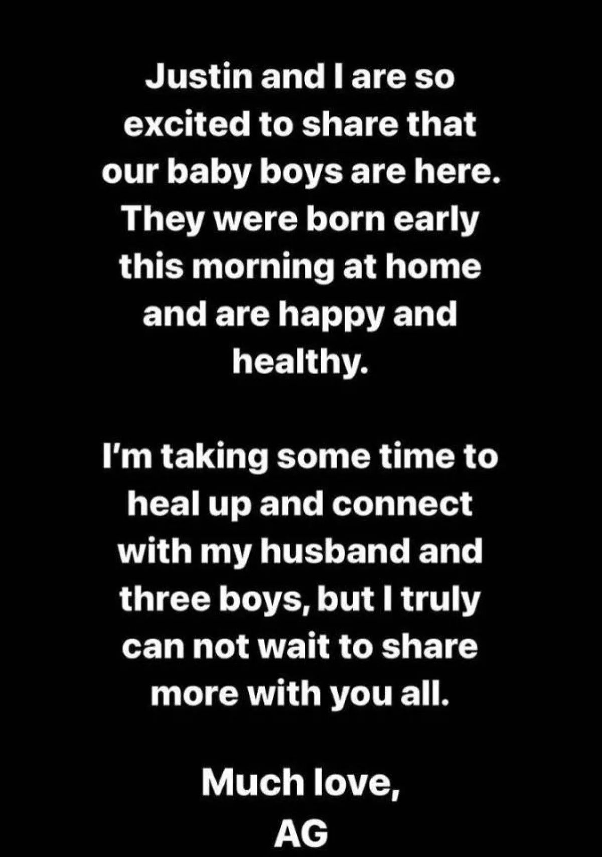 منشور آشلي في ستوري إنستغرام