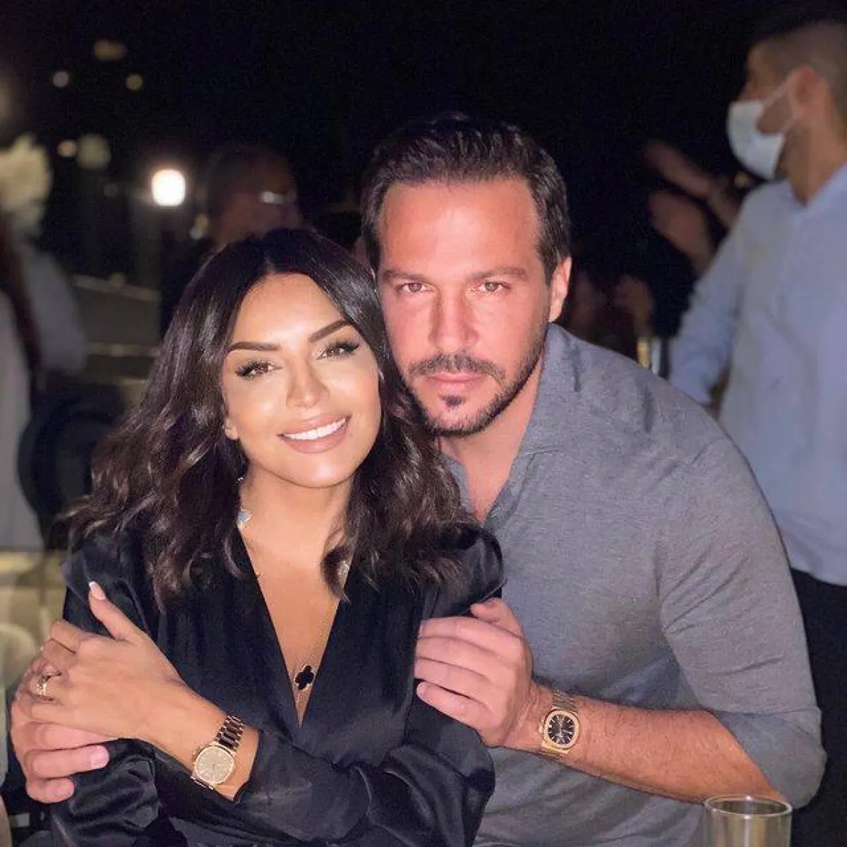 ساعات أمل بوشوشة وزوجها وليد عواضة-الصورة من حساب النجمة على انستغرام