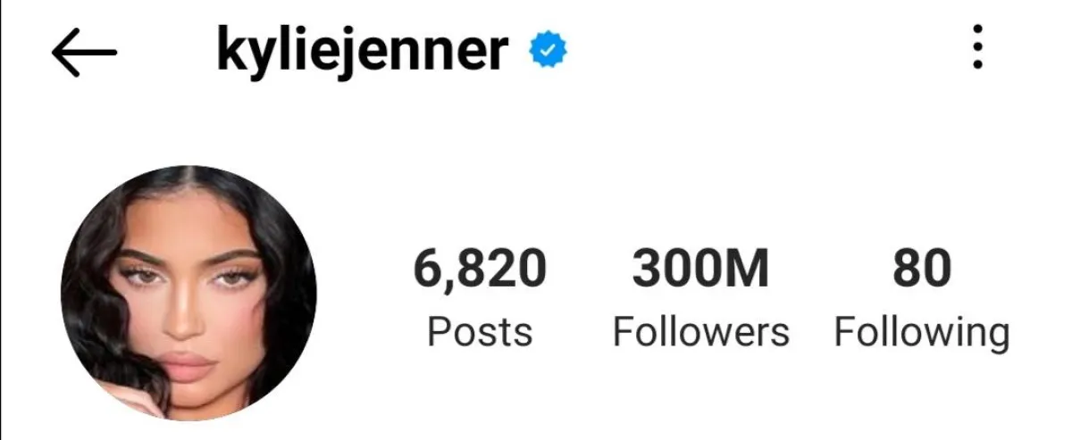 متابعو كايلي جينير على إنستغرام